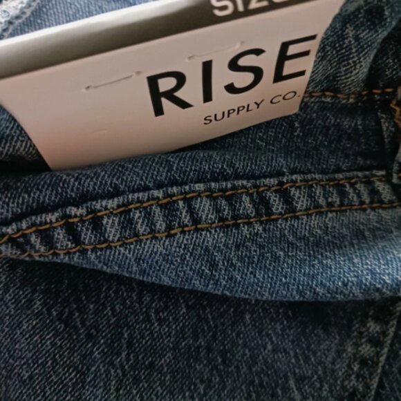 RISE SUPPLY CO Straight Leg Denim Jeans Size 13 Waist 32" x 30" inseam NWT - Picture 9 of 12